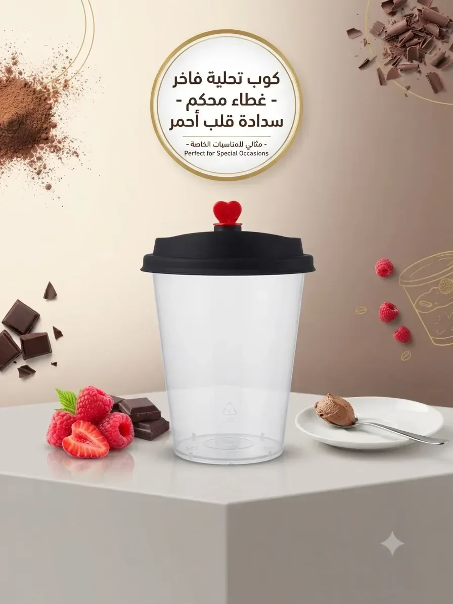 كاسات بلاستيك 16 أوز (25 حبة في الربطة)