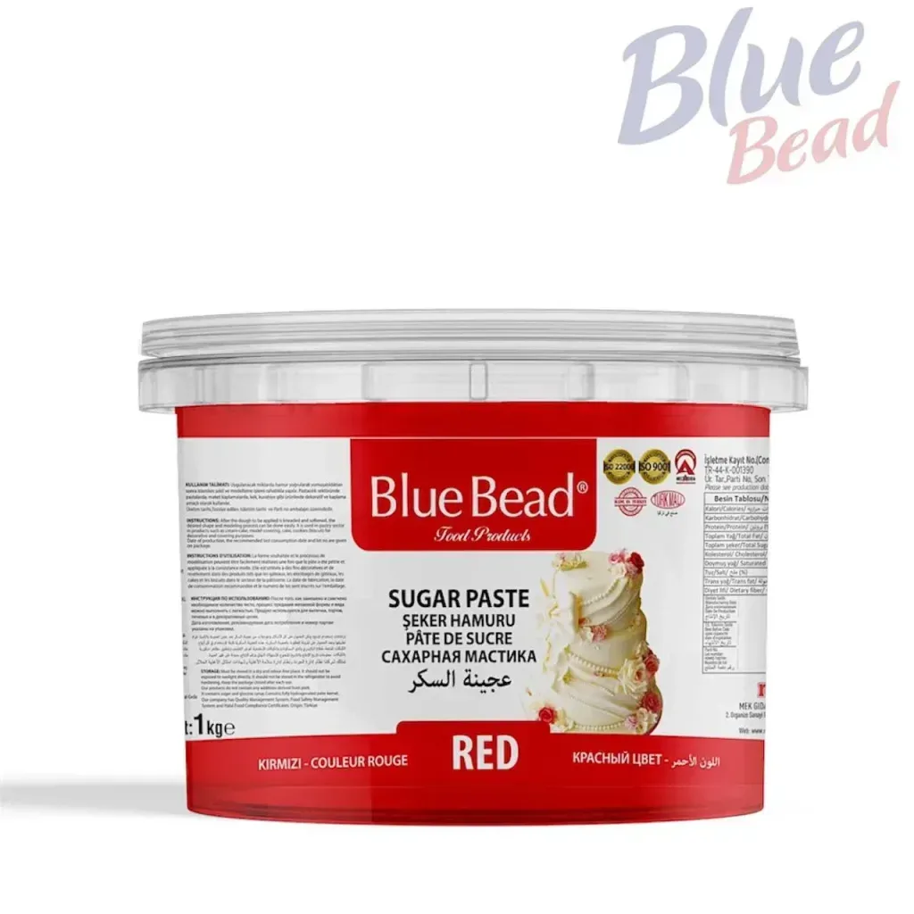 عجينة سكر أحمر Blue Bead